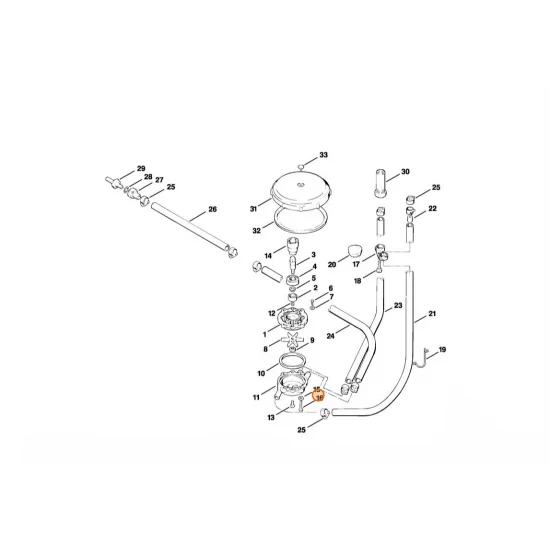 STIHL  Śruba z łbem cylindrycznym M4x20 9041 216 0710
